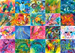 Enjoy Puzzle animal magic jigsaw - 1000 pieces colorful toy