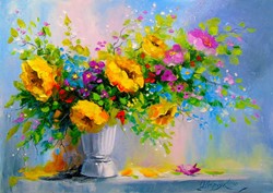 Enjoy Puzzle Bouquet with Yellow Flowers - 1000 Teile