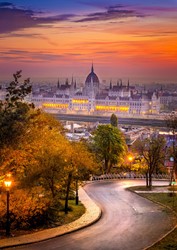 Enjoy Puzzle Buda District with Hungarian Parliament - 1000 Teile