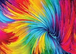 Enjoy Puzzle Colorful Paint Swirl - 1000 Teile