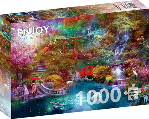 Enjoy Puzzle jigsaw Japanese Garden 1000 pieces relaxing-2
