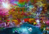 Enjoy Puzzle jigsaw Japanese Garden 1000 pieces relaxing