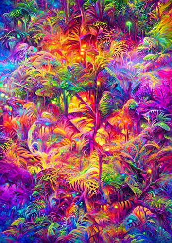 Enjoy Puzzle jigsaw Jungle Tapestry - 1000 pieces puzzle fun