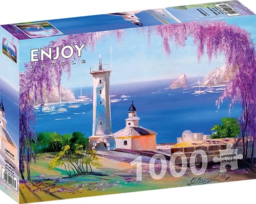 Enjoy Puzzle jigsaw puzzle lighthouse - 1000 pieces colorful toy-2