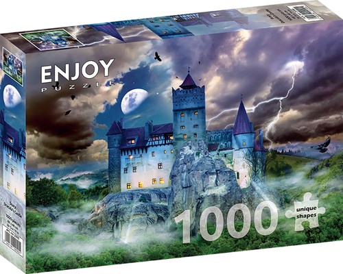 Enjoy Puzzle jigsaw Dracula's castle 1000 pieces horror-2