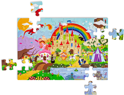 BigJigs fantasy floor puzzle - kids jigsaw 48 pieces cardboard