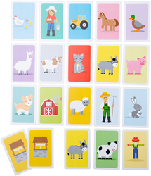 BigJigs Snap Card Game - Farmyard Memory Game for Kids