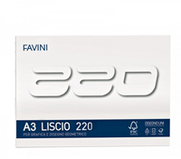 Favini drawing pad A3 smooth 220gsm white paper for artists