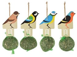 Esschert Design bird feeder hanger with sunflower seeds garden