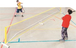 Spordas adjustable tennis net 3m and 6m for tennis and badminton