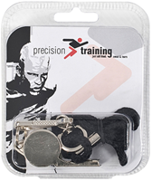 Precision metal whistle with lanyard sports accessory black-silver