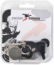Precision metal whistle with lanyard sports accessory black-silver