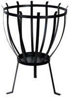 Esschert Design fire basket garden half ellipse black iron outdoor