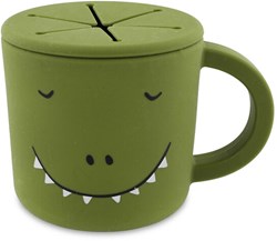 Trixie silicone snack cup - Mr. Dino - snack cup for babies and toddlers - green