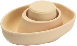 PlanToys Wooden Toys Rubber Convertible Boat-Pastel Orange