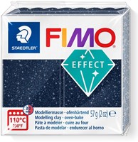 Fimo modelling clay Galaxy blue 57g - glitter effect oven-bake