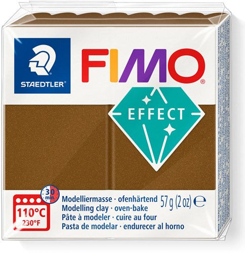Fimo modelling clay metallic antique bronze 57g for creative projects