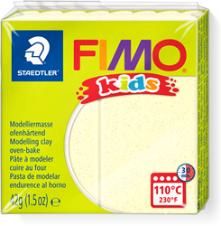 Fimo modeling clay kids 42g light yellow pearl oven bake