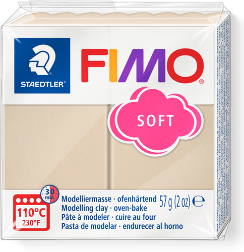 Fimo modeling clay Soft 57g Sahara - oven-bake polymer clay