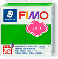 Fimo modelling clay tropical green 57g - soft oven clay for creative crafting