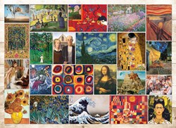 Eurographics art collage puzzle - 1000 pieces - jigsaw puzzle