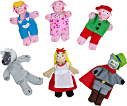 Bigjigs Red Riding Hood Finger Puppets