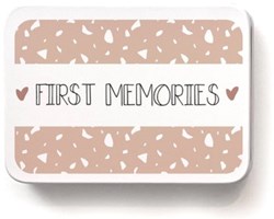Pepermints keepsake box baby memories pink - first memories