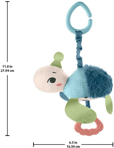 Fisher-Price baby stroller toy turtle - sensory BPA-free eco-friendly-3