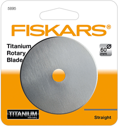 Fiskars rotary cutter titanium - spare blade 60 mm for fabric and paper