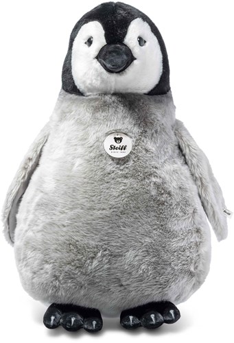 Steiff plush penguin Flaps - cuddly toy, light grey - 60 cm - soft toy-3