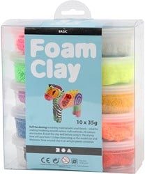 Foam Clay®, various colours, 10x35 gr/ 1 box