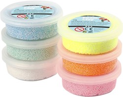 Foam Clay®, pastelkleuren, glitter, 6x14 gr/ 1 doos