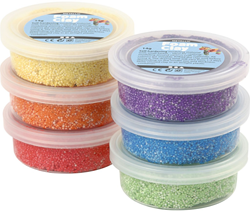 Foam Clay®, sterke kleuren, metallic, 6x14 gr/ 1 doos