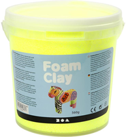 Foam Clay modeling clay neon yellow 560g - creative toy