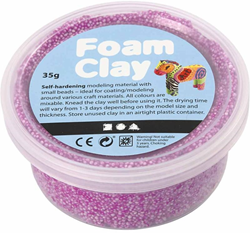 Foam Clay modeling clay neon purple 35g - creative craft toy