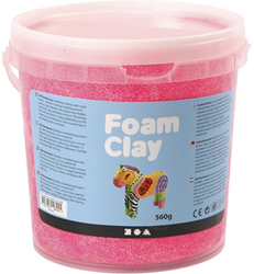 Foam klei neon roze 560 gr