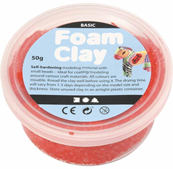 Foam Clay®, red, 35 gr/ 1 Box