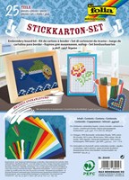 Folia embroidery cardboard set - creative embroidery kit 25-piece multicolor