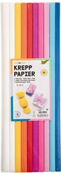 Folia crepe paper craft set 10 colors 50x200 cm decoration