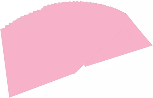 Folia craft paper A4 pink 130gsm 100 sheets drawing paper