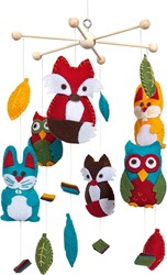 Folia craft set mobile forest animals DIY felt 14-piece creative toy