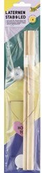 Folia lantern stick LED light holder - wooden lantern pole 58 cm