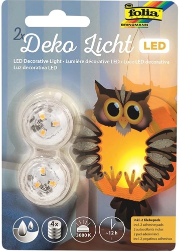 Folia LED decorative lights warm white waterproof incl. batteries