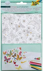 Folia coloring cards set with envelopes - Air Dance - creative cards