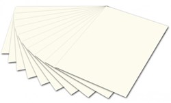 Folia drawing paper creative 50x70 cm 130 gsm 10 sheets pearl white