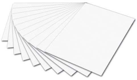 Folia drawing paper white 50x70 cm 130 gr 10 sheets - creative paper