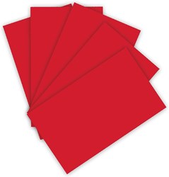 Folia craft cardboard A4 red 220g 100 sheets for cards and crafts