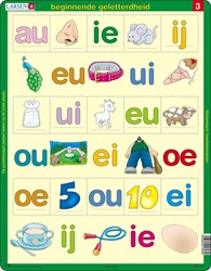 Larsen puzzle - Early literacy 3 - educational toy - 15 pieces