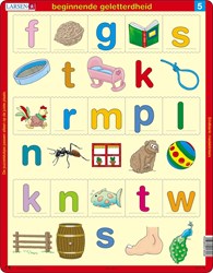 Larsen puzzle - Early literacy 5 - educational toy - 15 pieces