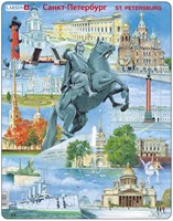 Larsen puzzle - Saint Petersburg souvenir - 60 pieces - educational toy